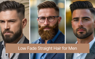 Low Fade Straight Hair for Men