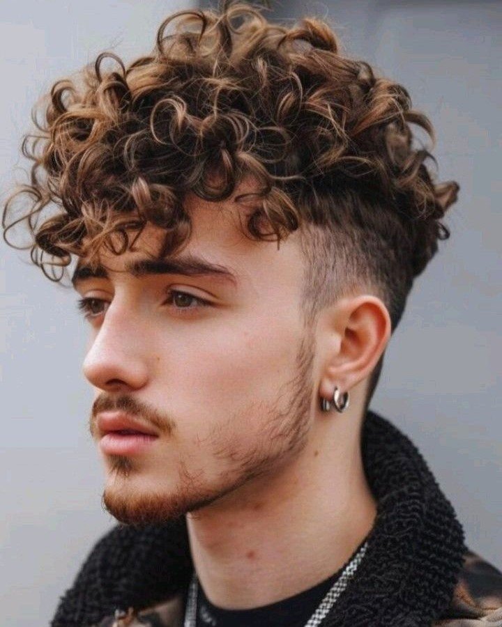 Burst Fade Curly Undercut