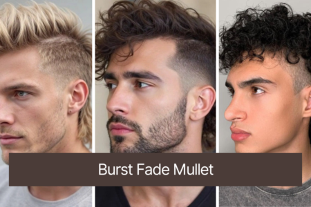 Burst Fade Mullet for Men