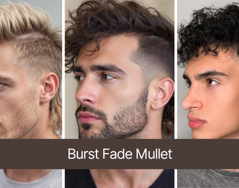 Burst Fade Mullet for Men