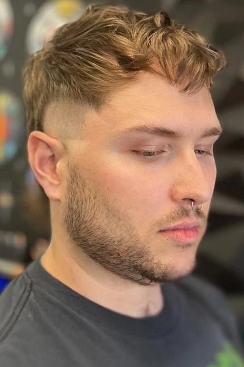 Burst Fade Mullet Short Hair