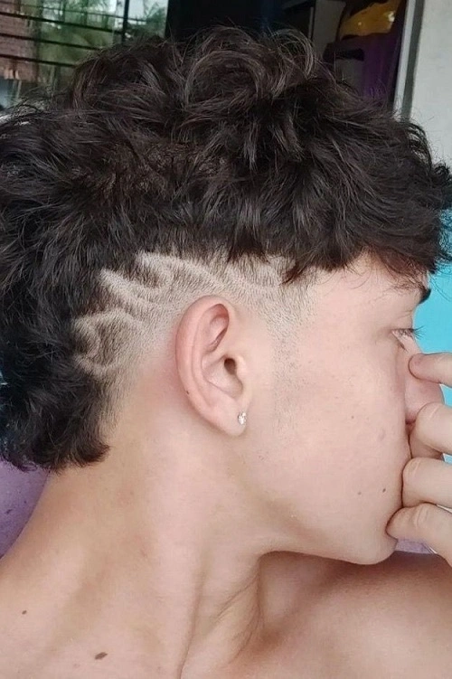  Burst Fade Mullet Design