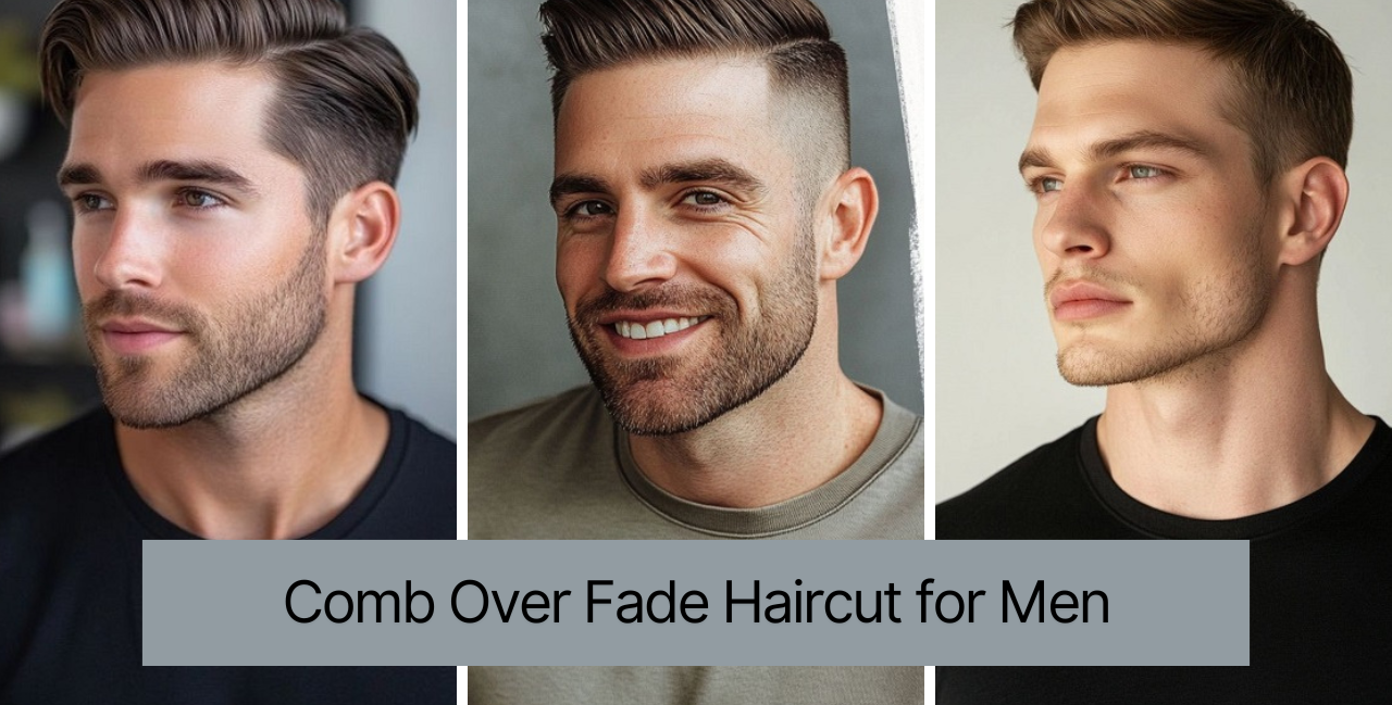 Comb Over Fade Haircut for Men