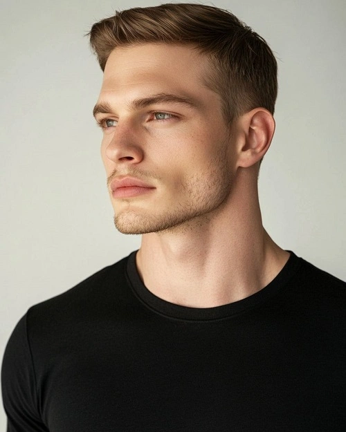 Comb Over Fade Haircut for Men