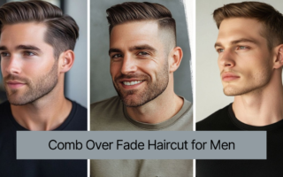 Comb Over Fade Haircut for Men