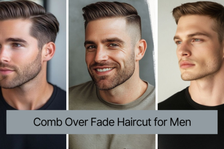 Comb Over Fade Haircut for Men