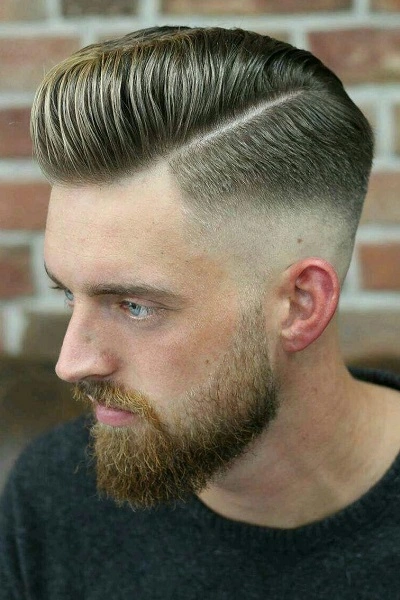  Blonde Comb Over Fade