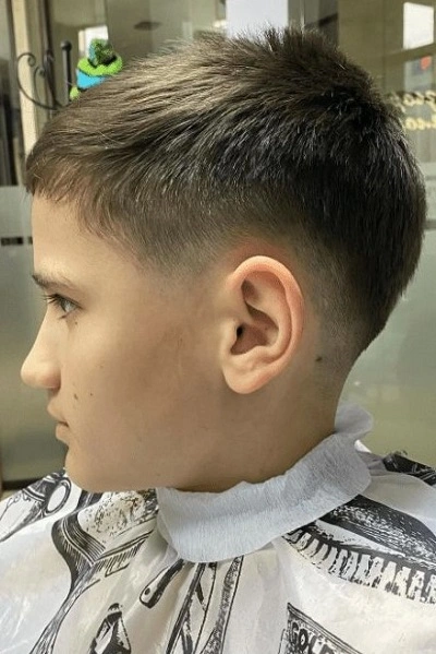 Drop Fade Haircut for Kids Boys