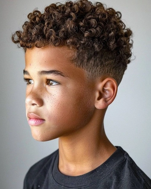 Fade Haircut for Kids Boys