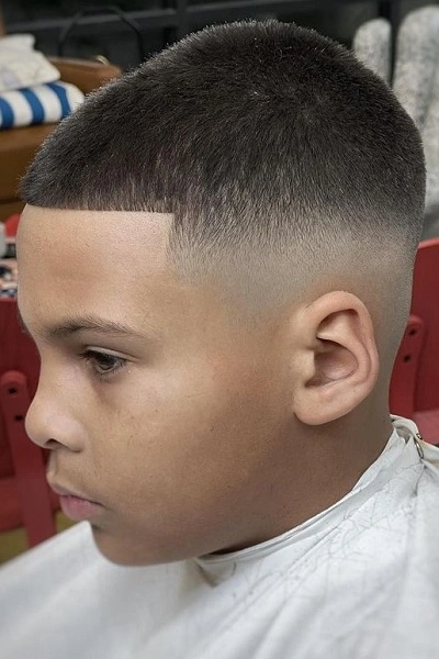 Faded Crew Cut Kids