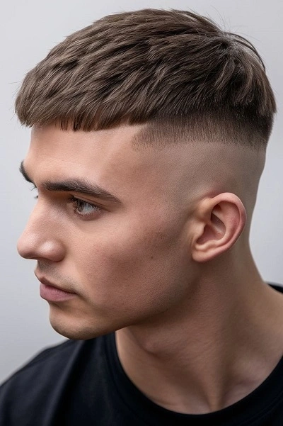 French Crop High Fade Haircut for Men