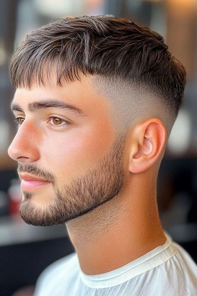 French Crop High Fade Haircut for Men