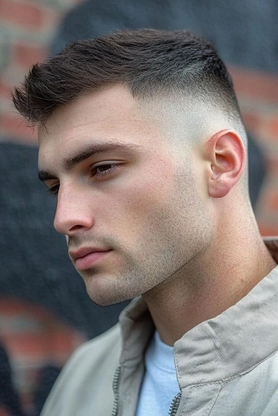 High Drop Fade Haircut for Men