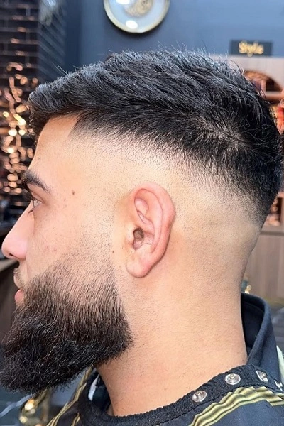 High Drop Fade Haircut for Men