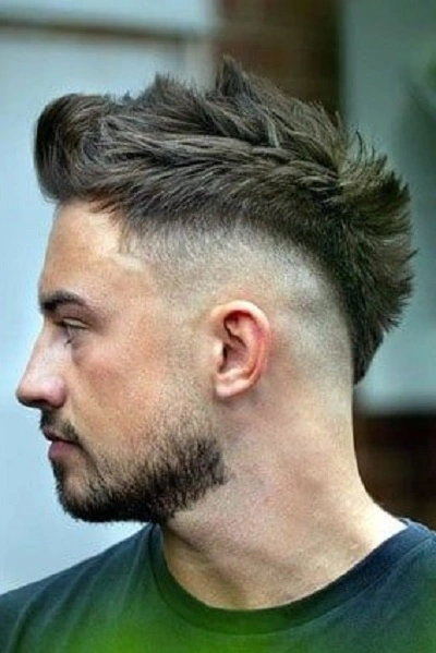 High Fade Mohawk Haircut for Men