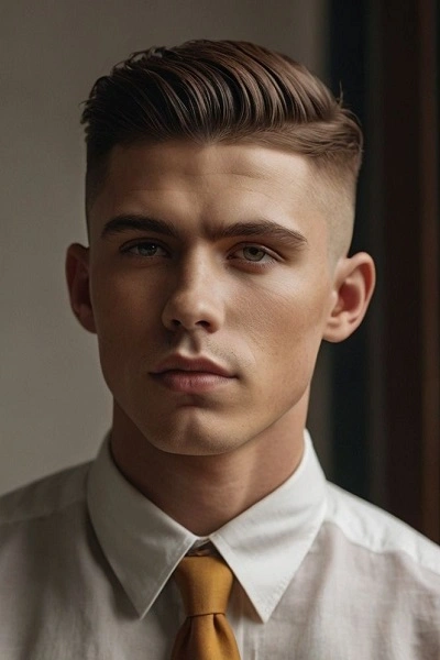 High Fade Pompadour for Men