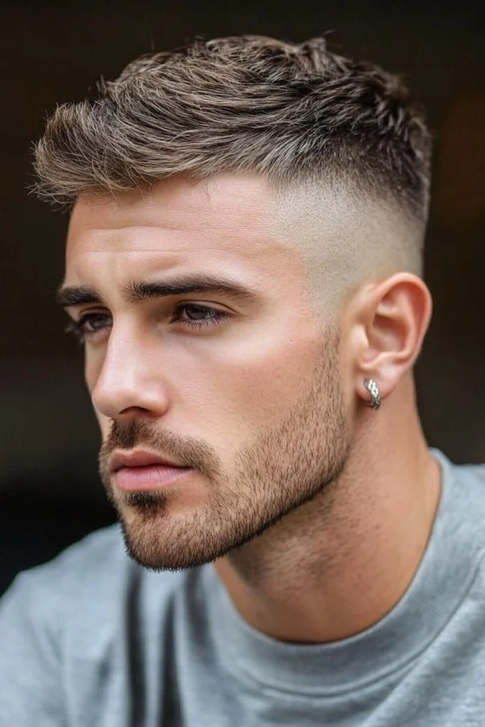  High Fade Quiff Haircut for Men