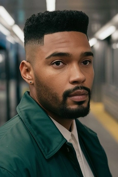 High Top Fade Sponge Haircut for Men