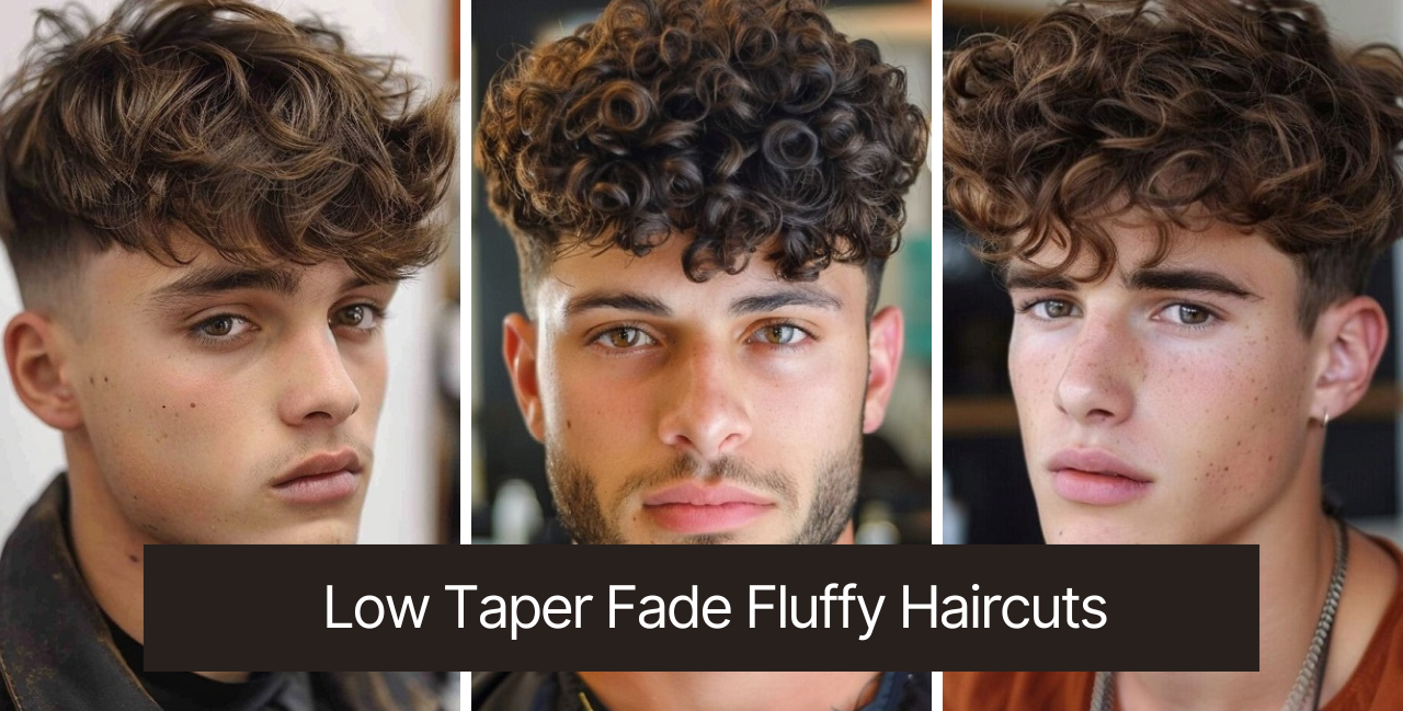 Low Taper Fade Fluffy Hair for Men