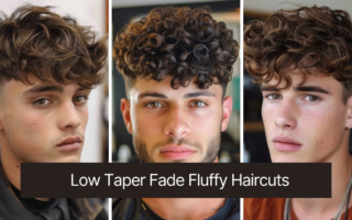 Low Taper Fade Fluffy Hair for Men