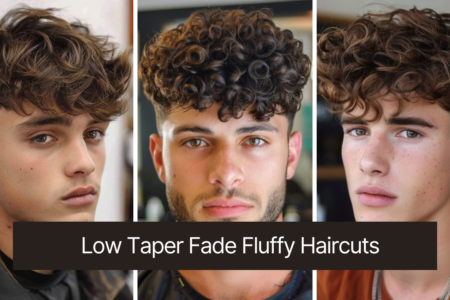 Low Taper Fade Fluffy Hair for Men