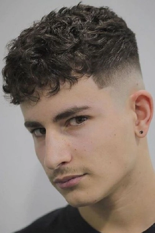 Low Fade with Fluffy Top Haircut