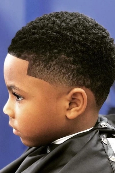 Temple Fade Haircut for Kids boys