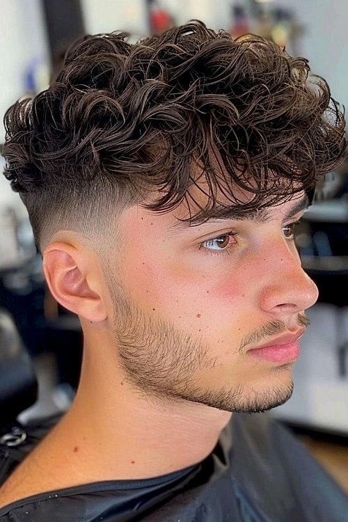 Wavy Fringe Low Taper Fade