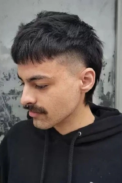 High Taper Fade Mullet