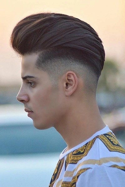 High Taper Fade Pompadour