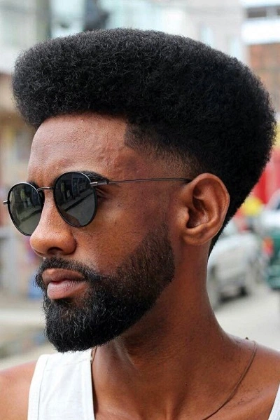 High Top Afro Taper Fade