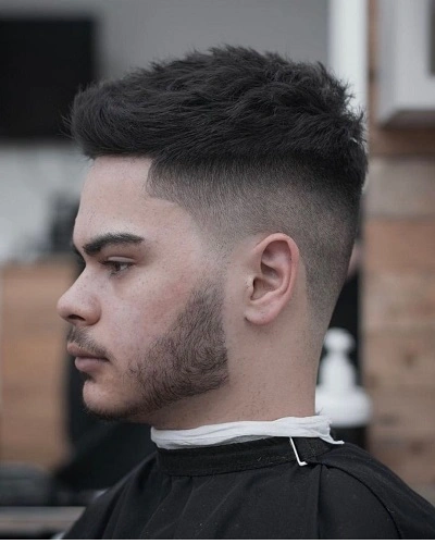 High Fade for Straight Hair Men