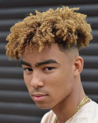 Mid Fade Curly High Top
